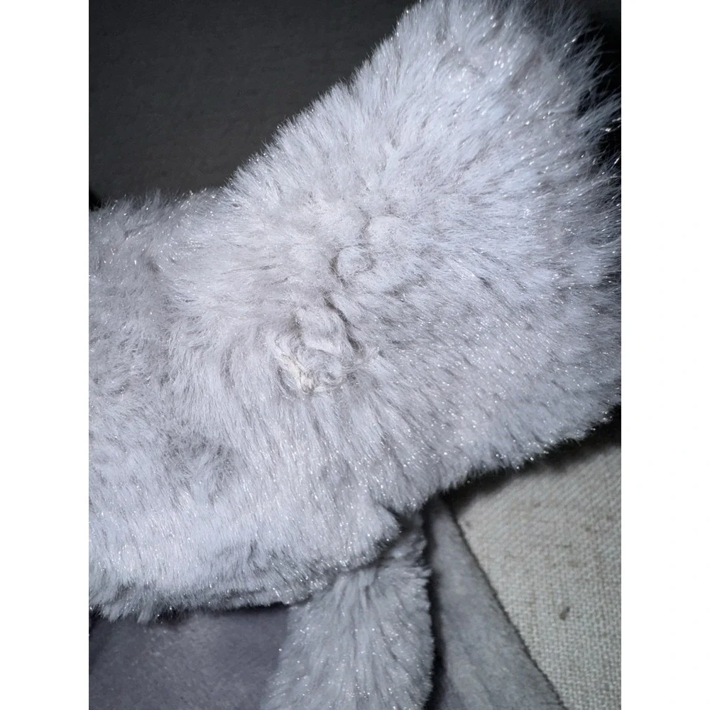 S L SL Home Fashions Solid Gray Elephant Baby Lovey Security‎ Blanket Soft